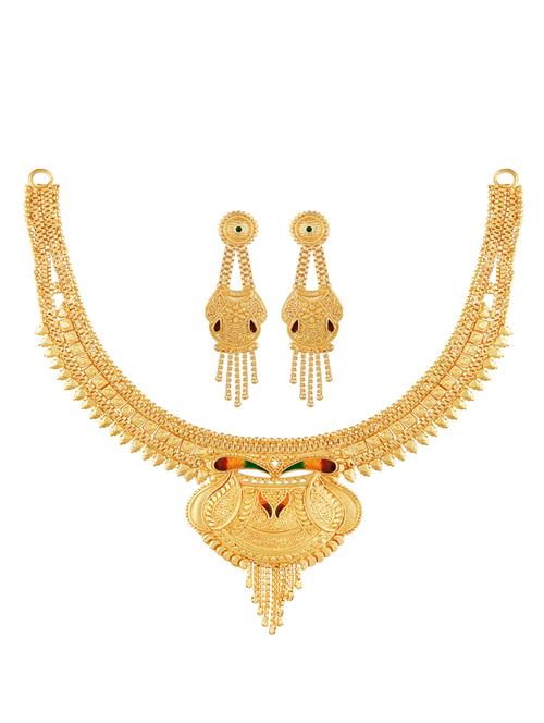 gold plated necklaces and earring - 18401482 - Very Small Image - 1
