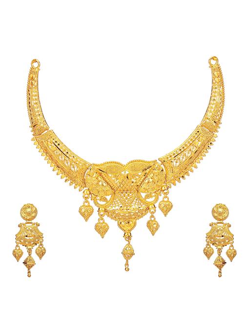 gold plated necklaces and earring - 18401516 - Very Small Image - 1