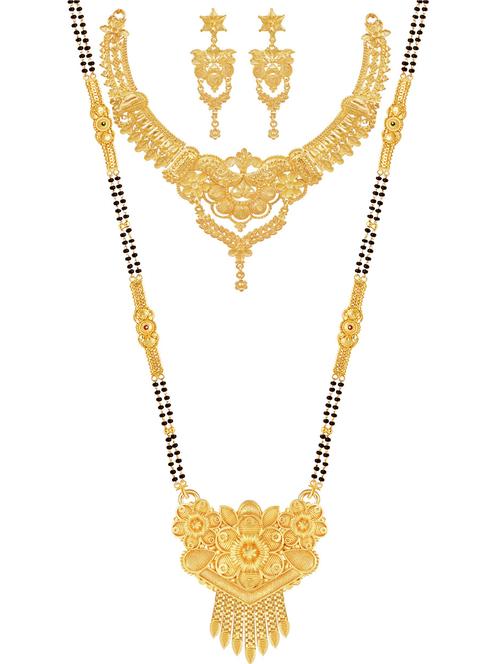 gold plated necklaces and earring - 18401529 - Very Small Image - 1
