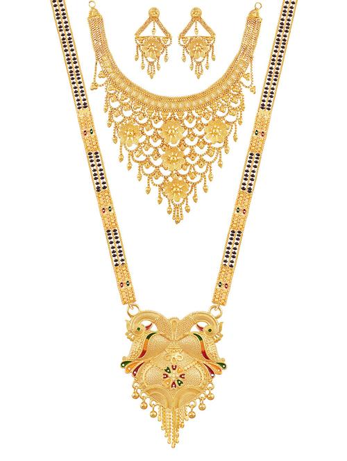 gold plated necklaces and earring - 18401568 - Very Small Image - 1
