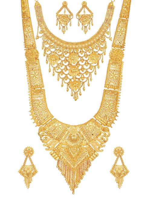 gold plated necklaces and earring - 18401574 - Very Small Image - 1