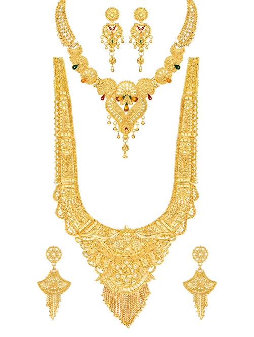 gold plated necklaces and earring - 18401590 - Very Small Image - 1