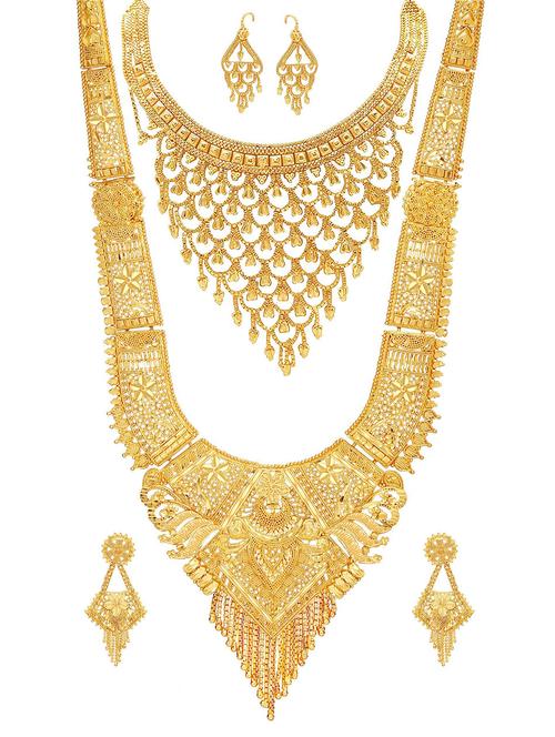 gold plated necklaces and earring - 18401603 - Very Small Image - 1