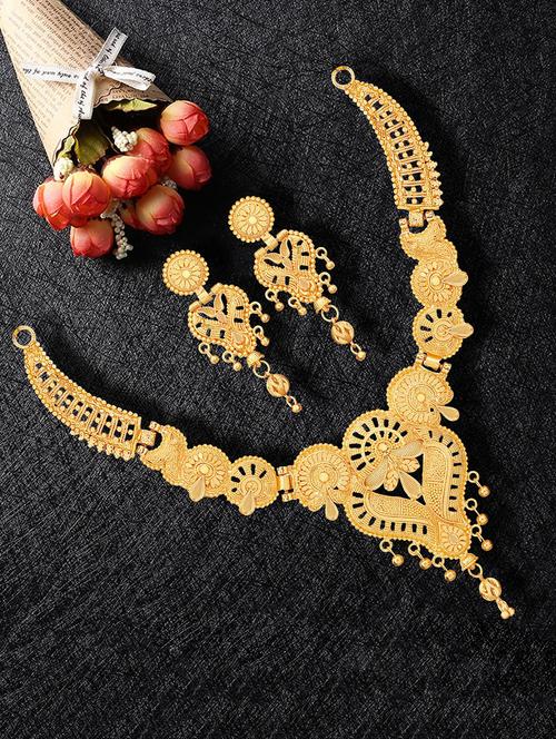 gold plated necklaces and earring - 18401658 - Very Small Image - 1