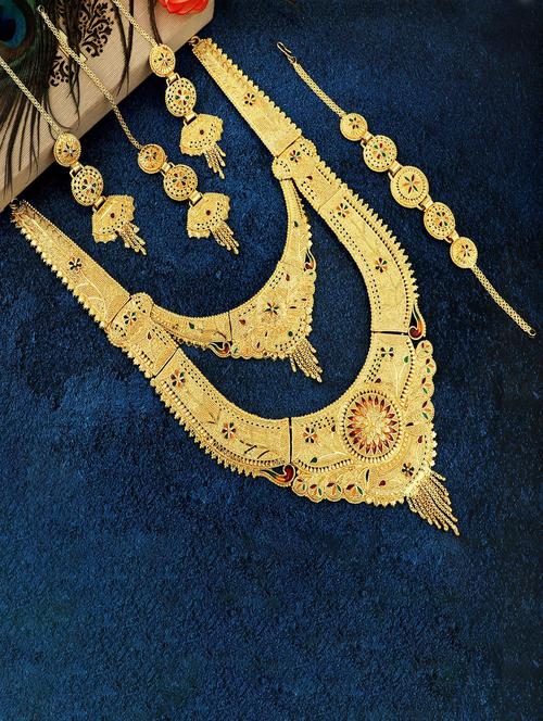 gold plated necklaces and earring - 18401677 - Very Small Image - 1