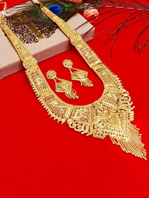 gold plated necklaces and earring - 18401694 - Very Small Image - 1