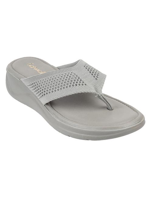 grey synthetic open thong sandals - 18401895 - Very Small Image - 1