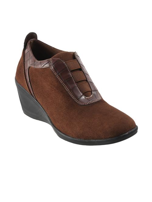 brown suede open thong sandals - 18401911 - Very Small Image - 1