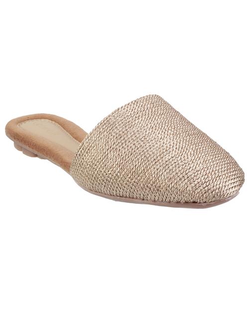 gold synthetic open thong sandals - 18401935 - Very Small Image - 1