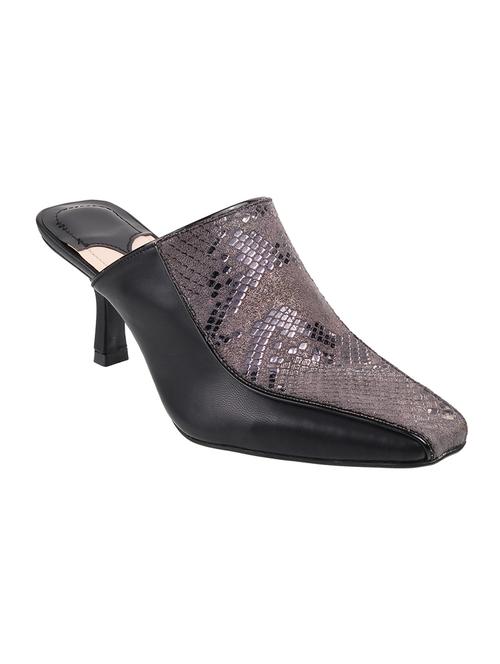 black synthetic back strap sandals - 18401958 - Very Small Image - 1