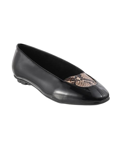black synthetic open thong sandals - 18401960 - Very Small Image - 1