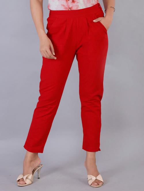 mid rise pleated trouser - 18402923 - Very Small Image - 1