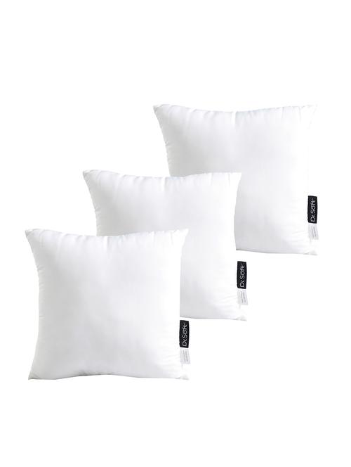 dr.soft micropolyester shell & reliance polyfiber filling softness adjustable cushion filler 40x40 cms - pack of 3 - 18402961 - Very Small Image - 1