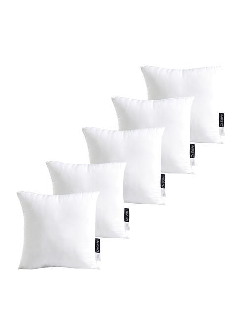 dr.soft micropolyester shell & reliance polyfiber filling softness adjustable cushion filler 45x45 cms - pack of 5 - 18402968 - Very Small Image - 1