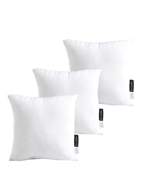 dr.soft micropolyester shell & reliance polyfiber filling softness adjustable cushion filler 50x50 cms - pack of 3 - 18402971 - Very Small Image - 1