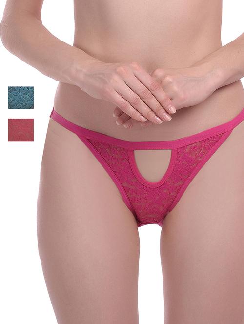 pack of 3 net thongs panty - 18403097 - Very Small Image - 1