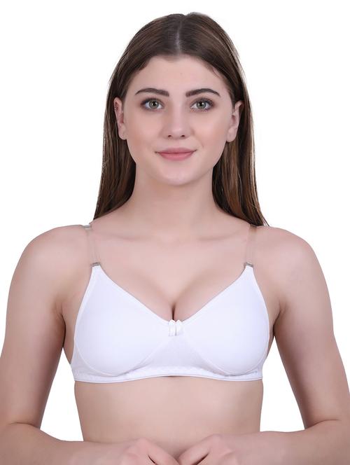 white solid backless bra - 18403183 - Very Small Image - 1