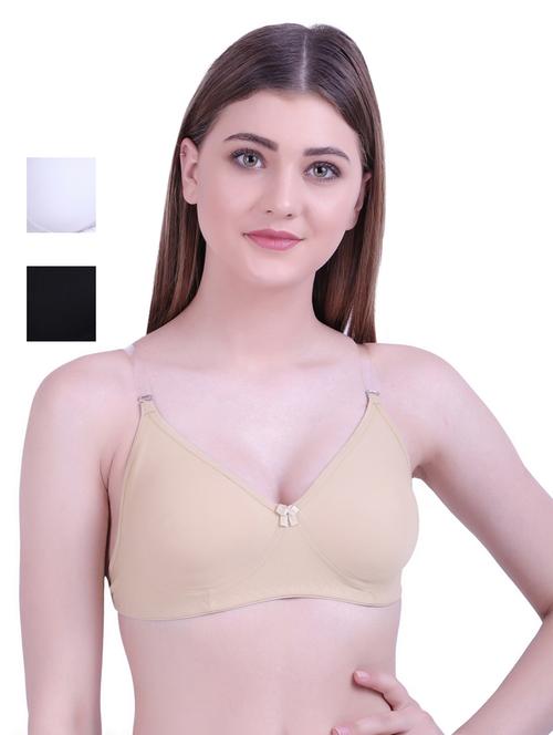 pack of 3 solid t-shirt bra - 18403253 - Very Small Image - 1