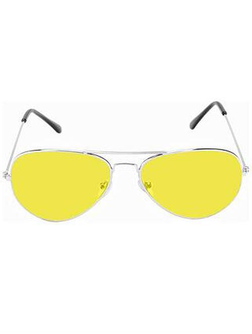 alfalah silver & yellow metal aviator unisex sunglasses a22 - 18403719 - Very Small Image - 1