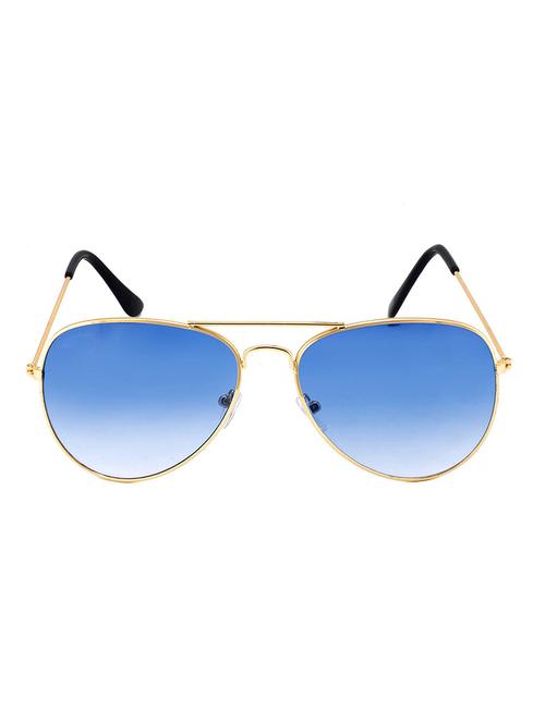 alfalah gold & blue metal aviator unisex sunglasses a30 - 18403727 - Very Small Image - 1
