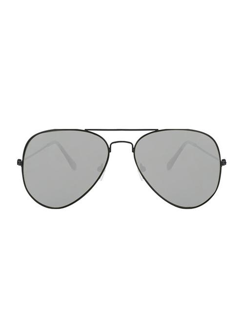 alfalah black & silver metal aviator unisex sunglasses a33 - 18403730 - Very Small Image - 1