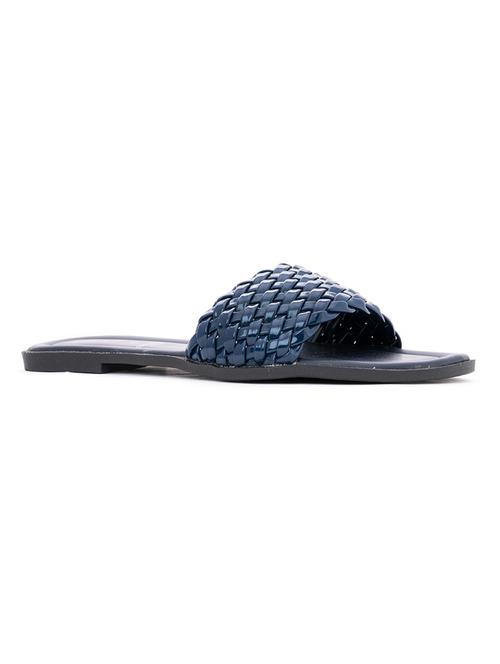 navy slip on sandal - 18404618 - Very Small Image - 1