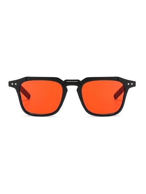 royalmede orange & black rectangle polycarbonate unisex sunglasses - 18404843 - Very Small Image - 1