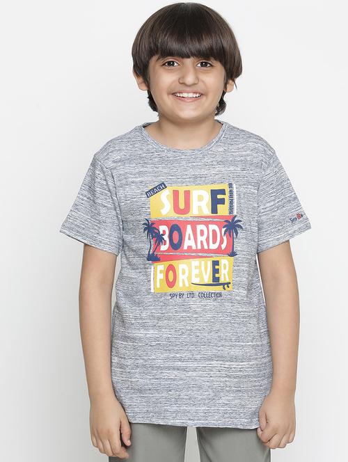 grey printed t-shirt - 18404914 - Very Small Image - 1