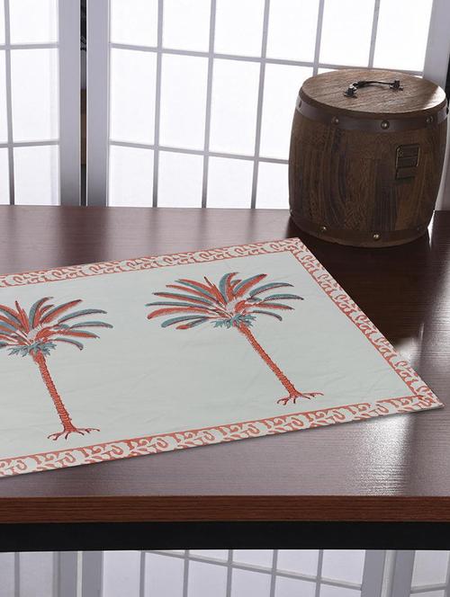 texstylers cotton canvas jaipuri block printed table placemats - 18405635 - Very Small Image - 1