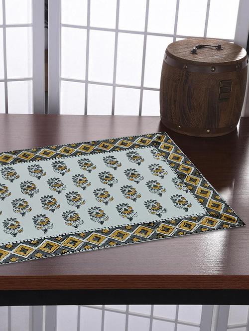 texstylers cotton canvas jaipuri block printed table placemats - 18405643 - Very Small Image - 1