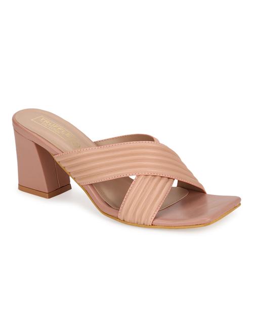 nude pu mules sandals - 18405970 - Very Small Image - 1