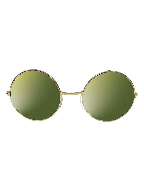 alfalah golden & mirrored metal round unisex sunglasses - 18406207 - Very Small Image - 1