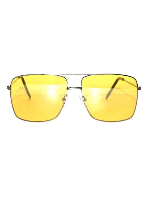 alfalah silver & yellow metal rectangular unisex sunglasses - 18406226 - Very Small Image - 1