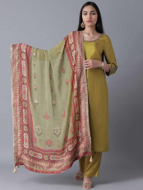 printed women dupatta - 18406453 - Very Small Image - 1