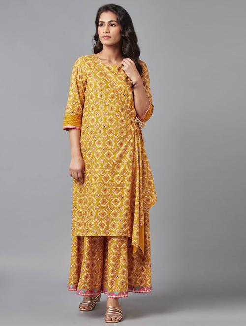 yellow printed fusion jumpsuit - 18406498 - Very Small Image - 1