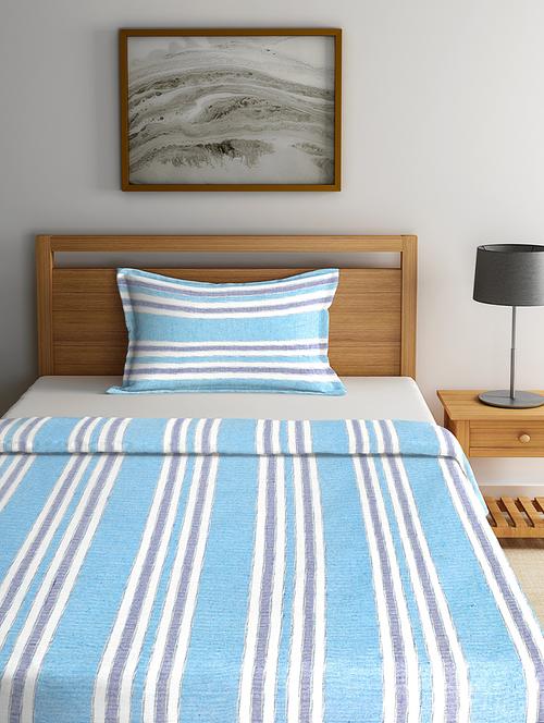 klotthe green cotton single bed cover with pillow cover - 18406999 - Very Small Image - 1