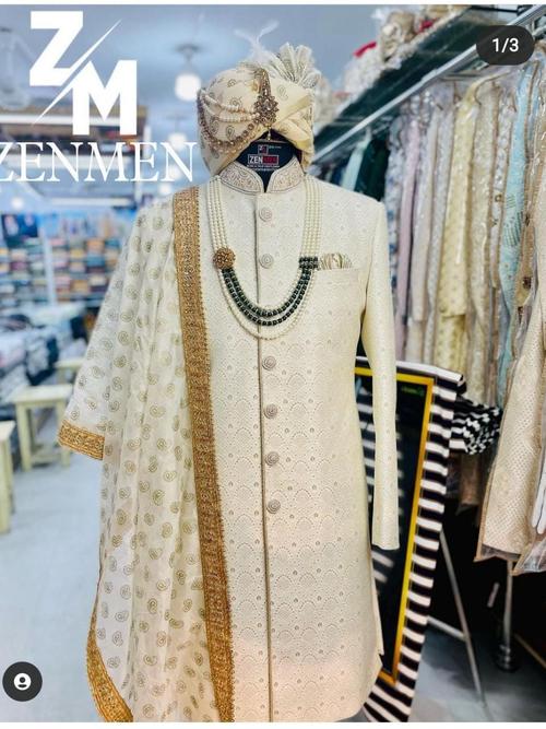 sherwani set for men - 18407017 - Very Small Image - 1