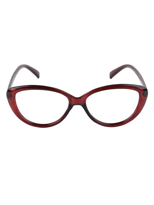 royalmede brown clear cat eye polycarbonate unisex frame - 18407712 - Very Small Image - 1