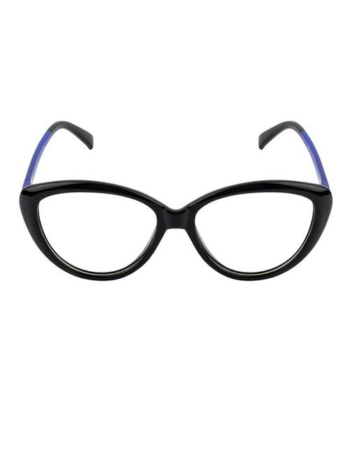 royalmede black & blue clear cat eye polycarbonate unisex frame - 18407715 - Very Small Image - 1