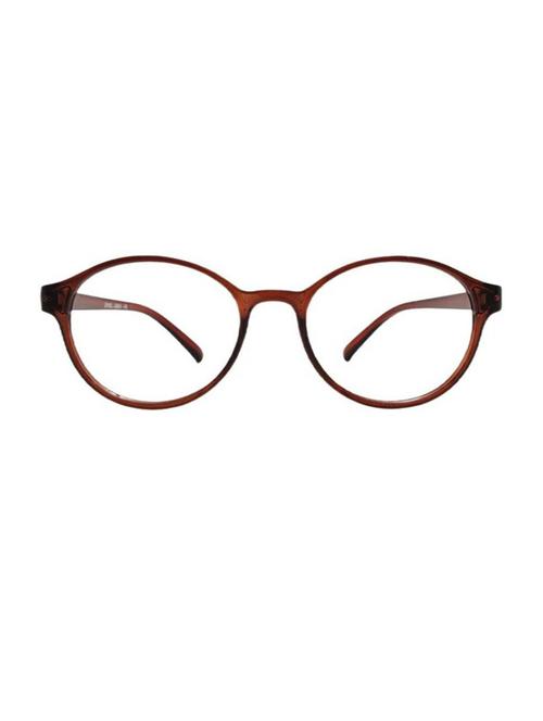 royalmede brown clear round polycarbonate unisex frame - 18407719 - Very Small Image - 1