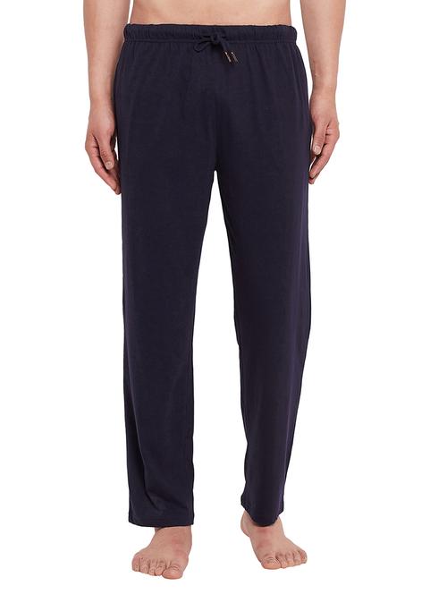 navy blue solid pyjama - 18407841 - Very Small Image - 1