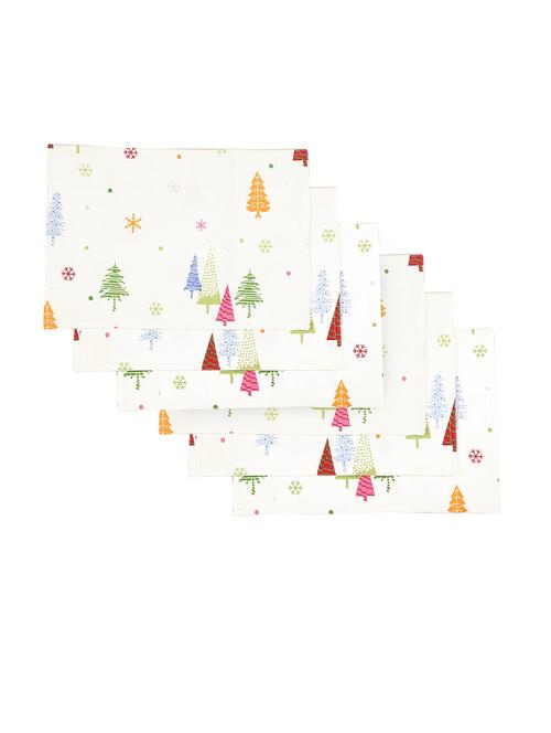 klotthe set of 6 multicolor cotton wooven design table mats - 18408534 - Very Small Image - 1