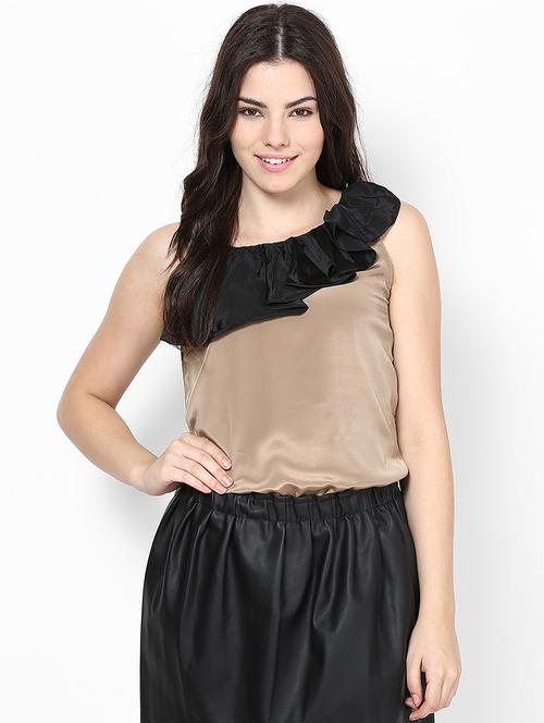 sleeveless color block layered top - 18408654 - Very Small Image - 1
