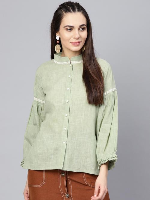 long sleeved solid regular top - 18408751 - Very Small Image - 1