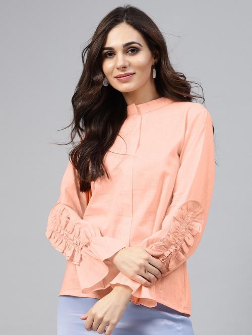 long sleeved solid regular top - 18408754 - Very Small Image - 1