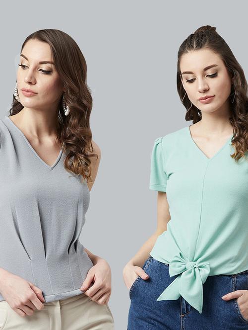 set of 2 solid regular top - 18408891 - Very Small Image - 1