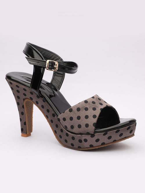 grey synthetic ankle strap sandals - 18409230 - Very Small Image - 1