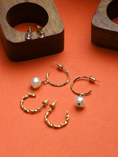 gold metal combo's. earring - 18409348 - Very Small Image - 1