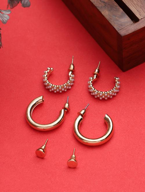 gold metal combo's. earring - 18409352 - Very Small Image - 1