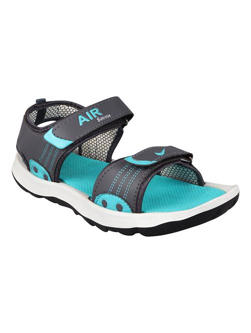 sea green leatherette back strap sandals - 18410397 - Very Small Image - 1